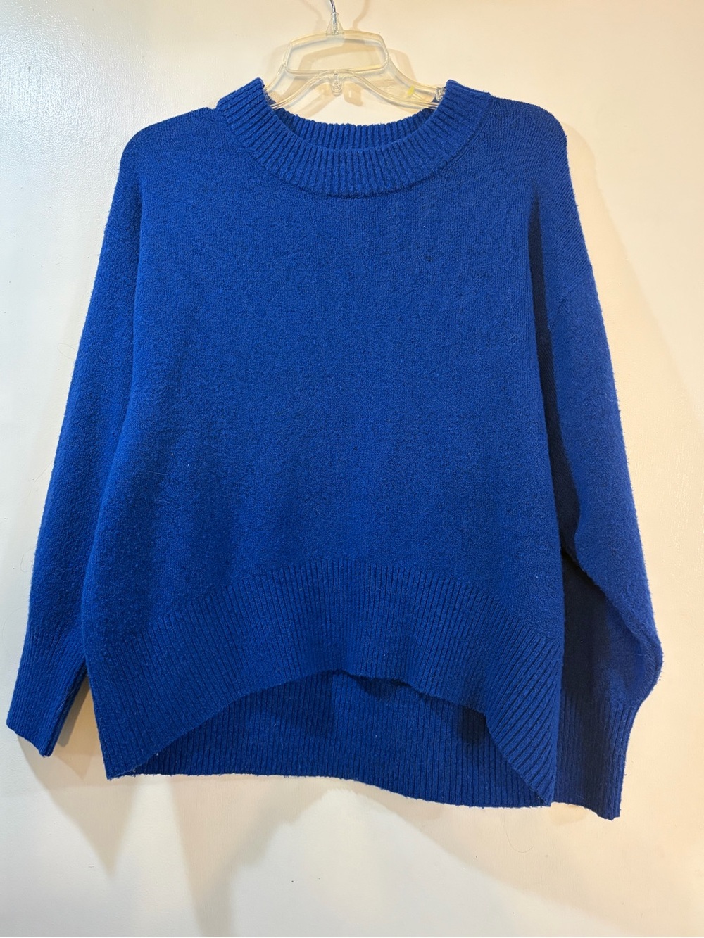 A New Day Blue Knit Sweater Womens Sz XS